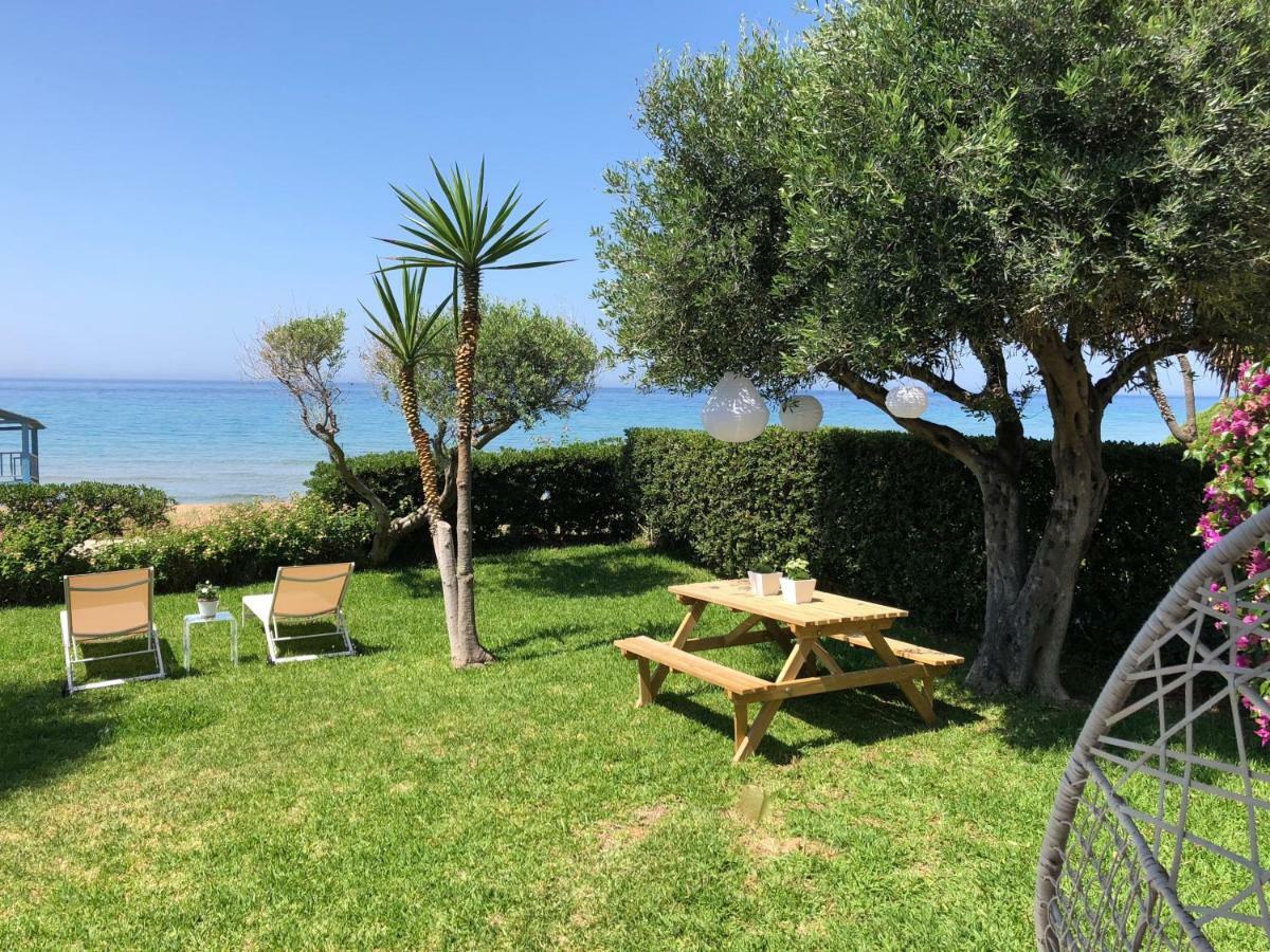 Aqua Seafront Glyfada Corfu Beach House With Garden Exterior photo
