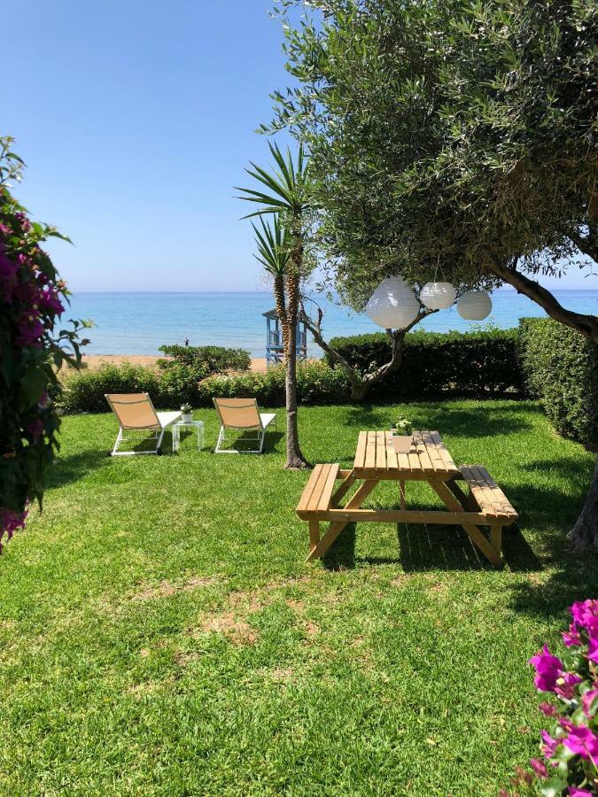 Aqua Seafront Glyfada Corfu Beach House With Garden Exterior photo